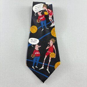 Richard L. Torrey Bench Warmers Black / Multi Basketball Men's Tie 4" x 58"